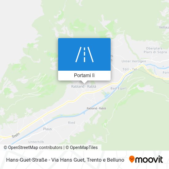 Mappa Hans-Guet-Straße - Via Hans Guet