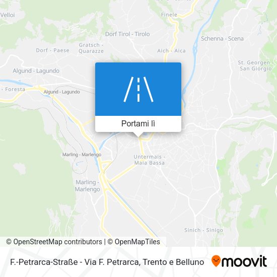 Mappa F.-Petrarca-Straße - Via F. Petrarca