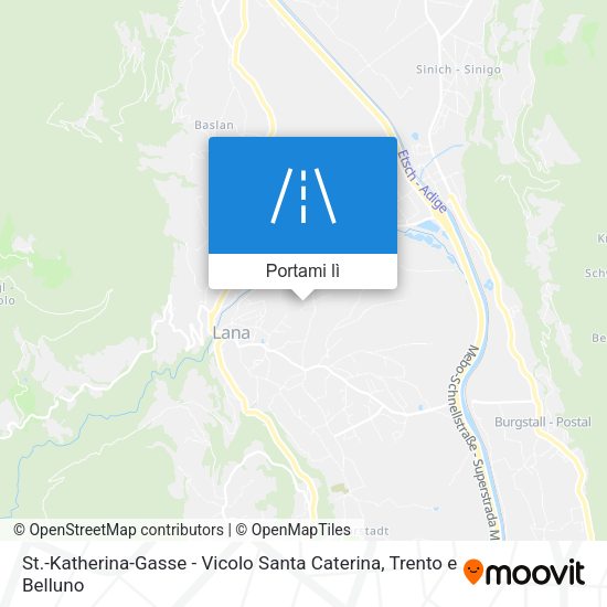 Mappa St.-Katherina-Gasse - Vicolo Santa Caterina