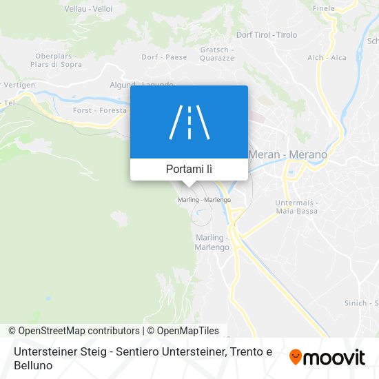 Mappa Untersteiner Steig - Sentiero Untersteiner