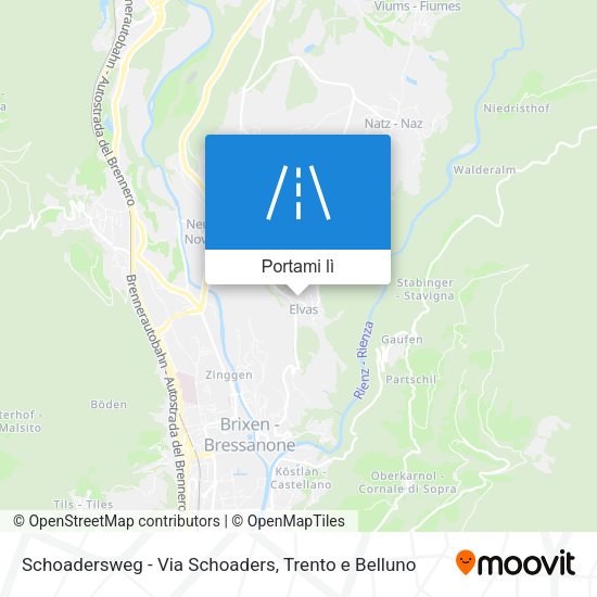 Mappa Schoadersweg - Via Schoaders