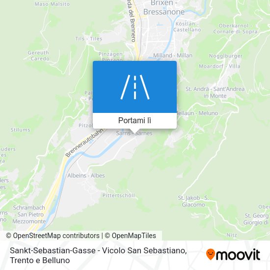 Mappa Sankt-Sebastian-Gasse - Vicolo San Sebastiano