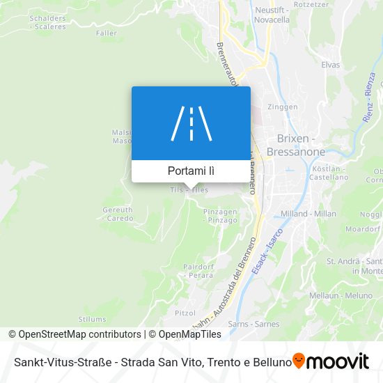 Mappa Sankt-Vitus-Straße - Strada San Vito