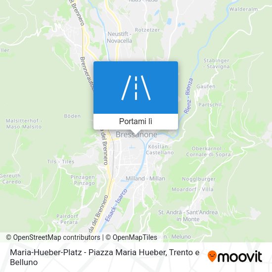 Mappa Maria-Hueber-Platz - Piazza Maria Hueber