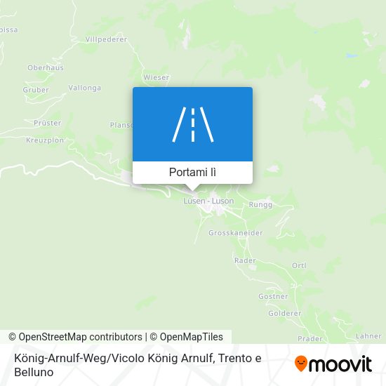 Mappa König-Arnulf-Weg / Vicolo König Arnulf
