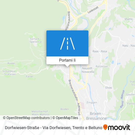 Mappa Dorfwiesen-Straße - Via Dorfwiesen