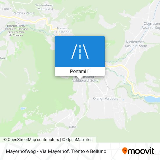 Mappa Mayerhofweg - Via Mayerhof