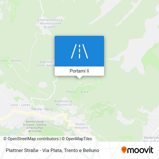 Mappa Plattner Straße - Via Plata