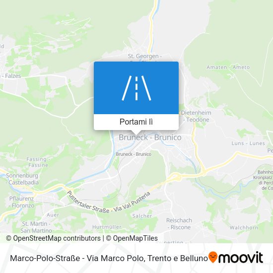 Mappa Marco-Polo-Straße - Via Marco Polo