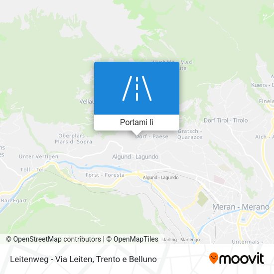 Mappa Leitenweg - Via Leiten