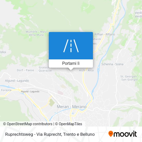 Mappa Ruprechtsweg - Via Ruprecht