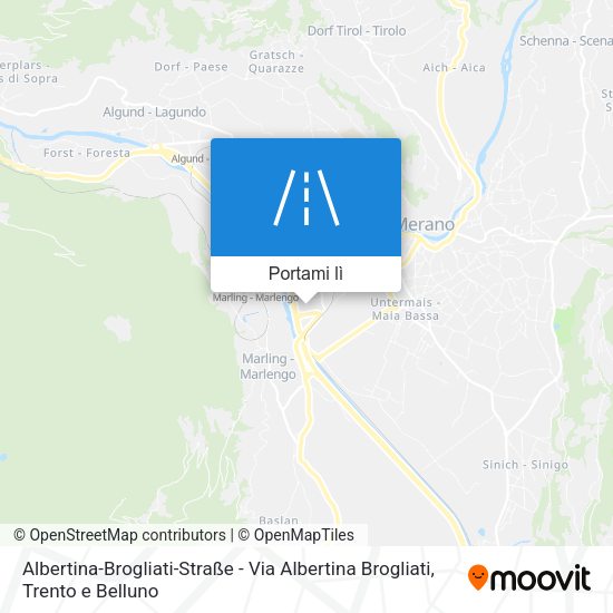 Mappa Albertina-Brogliati-Straße - Via Albertina Brogliati