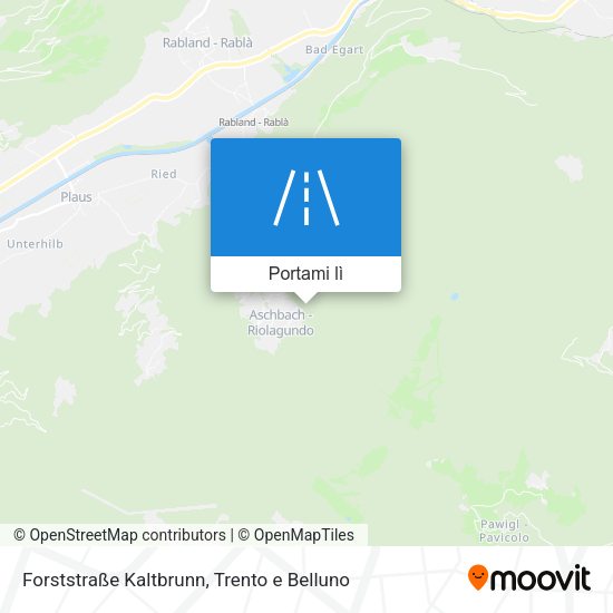 Mappa Forststraße Kaltbrunn