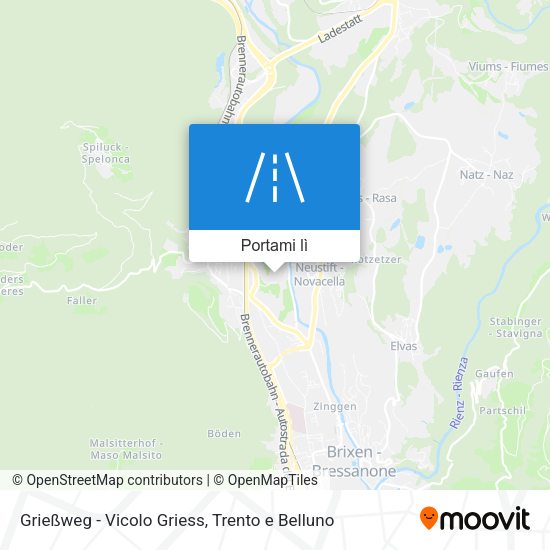 Mappa Grießweg - Vicolo Griess