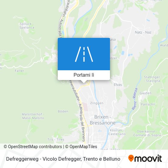 Mappa Defreggerweg - Vicolo Defregger