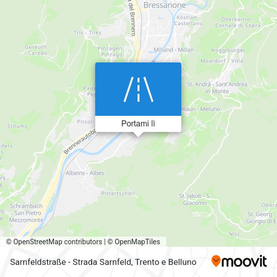 Mappa Sarnfeldstraße - Strada Sarnfeld