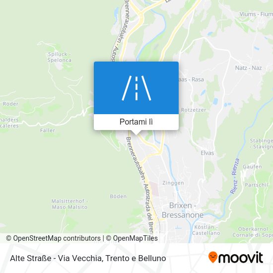 Mappa Alte Straße - Via Vecchia
