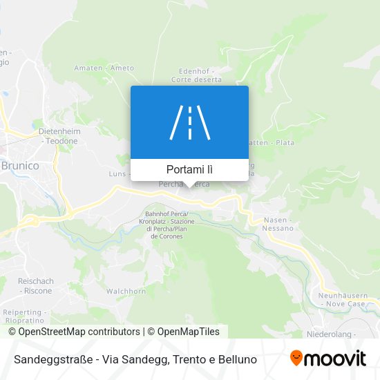 Mappa Sandeggstraße - Via Sandegg