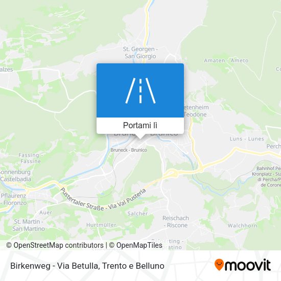 Mappa Birkenweg - Via Betulla