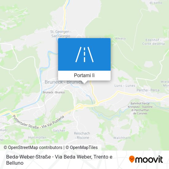 Mappa Beda-Weber-Straße - Via Beda Weber