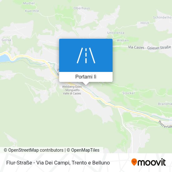 Mappa Flur-Straße - Via Dei Campi