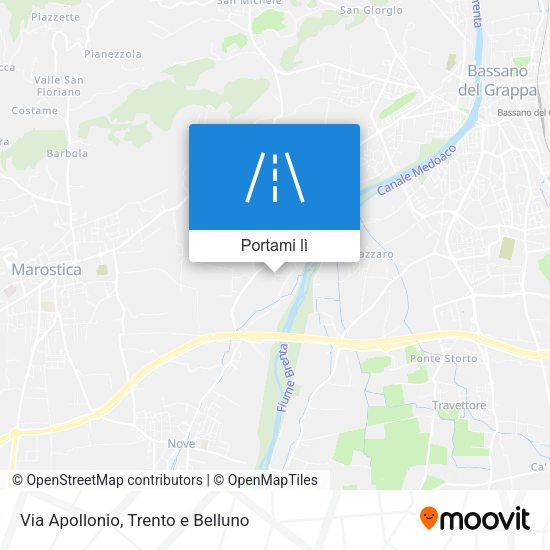 Mappa Via Apollonio