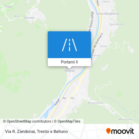 Mappa Via R. Zandonai
