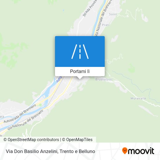 Mappa Via Don Basilio Anzelini