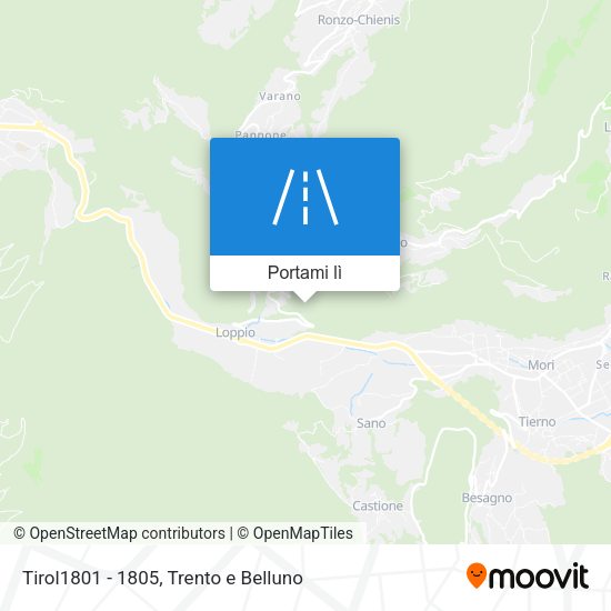 Mappa Tirol1801 - 1805