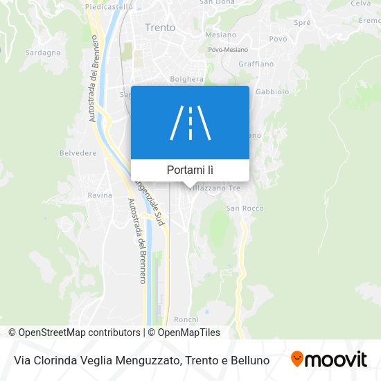 Mappa Via Clorinda Veglia Menguzzato