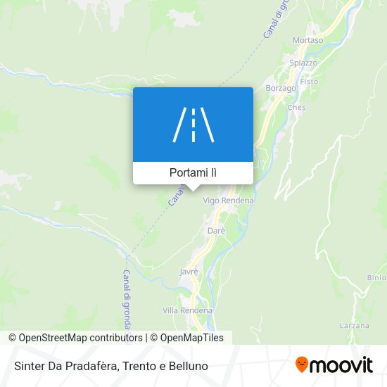 Mappa Sinter Da Pradafèra