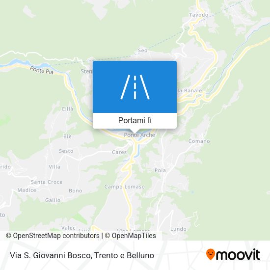 Mappa Via S. Giovanni Bosco