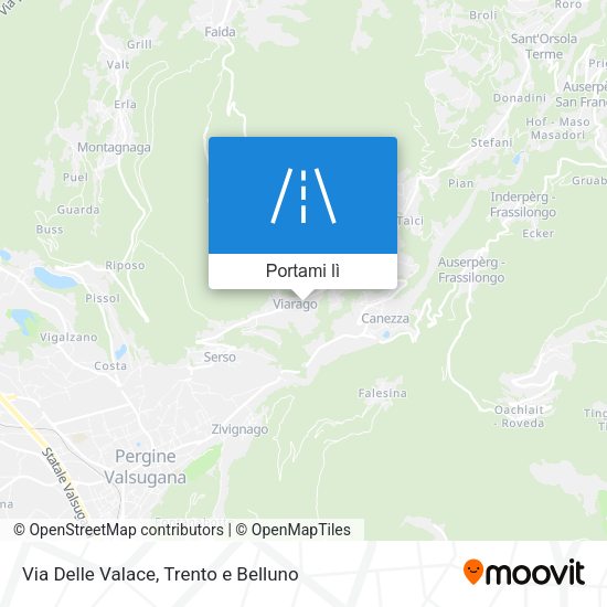 Mappa Via Delle Valace
