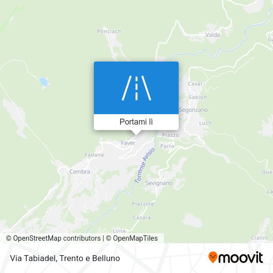 Mappa Via Tabiadel
