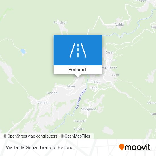 Mappa Via Della Guna