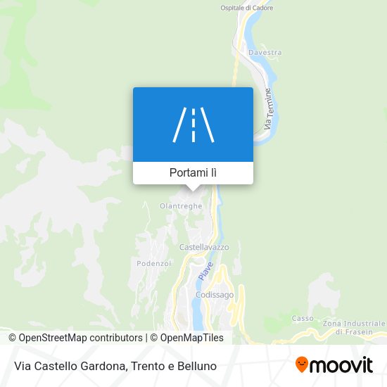Mappa Via Castello Gardona
