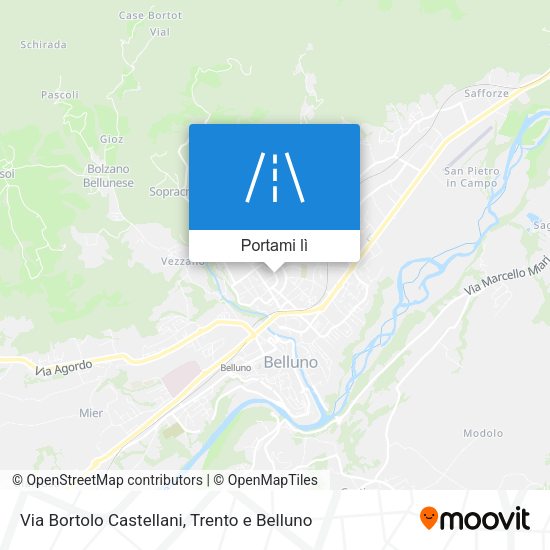 Mappa Via Bortolo Castellani