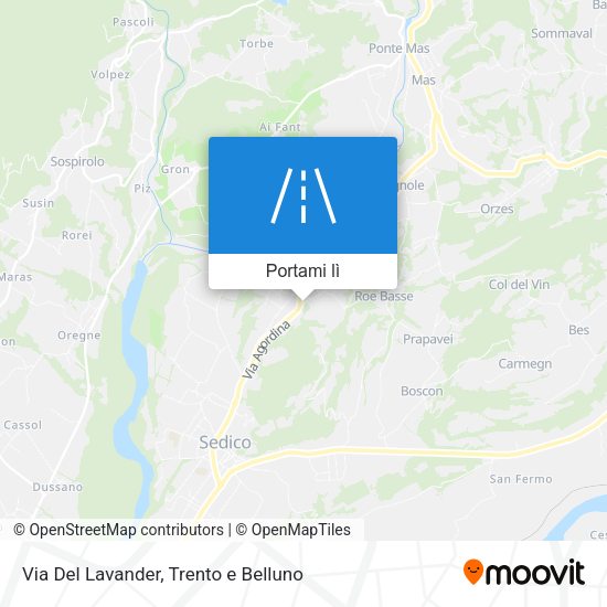 Mappa Via Del Lavander