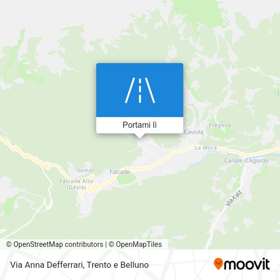 Mappa Via Anna Defferrari