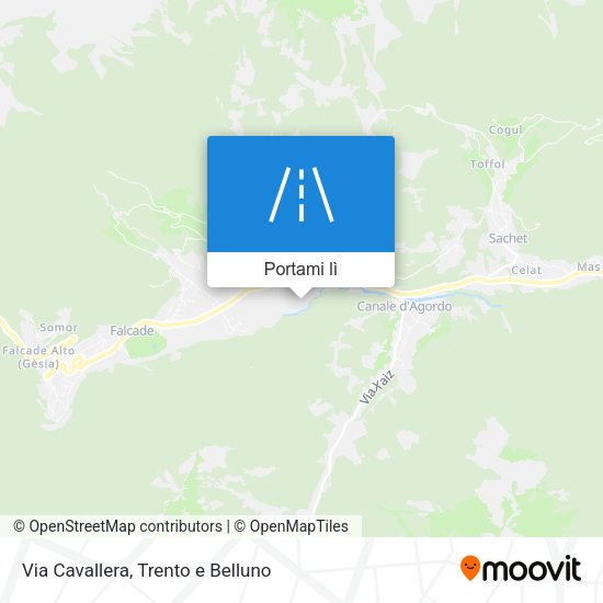 Mappa Via Cavallera