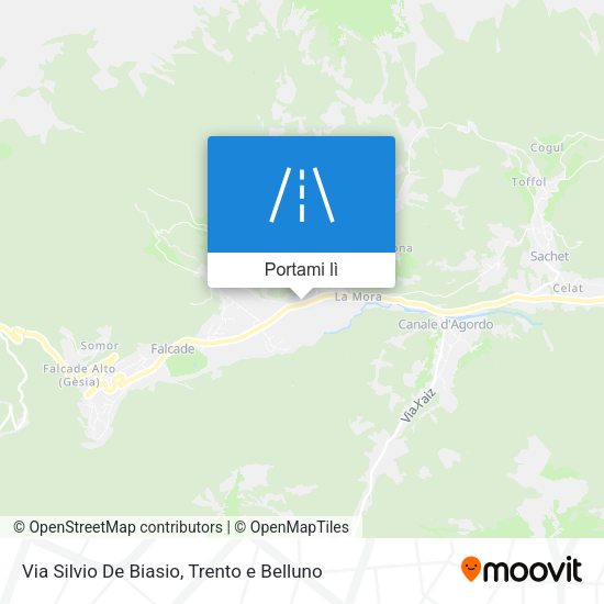 Mappa Via Silvio De Biasio