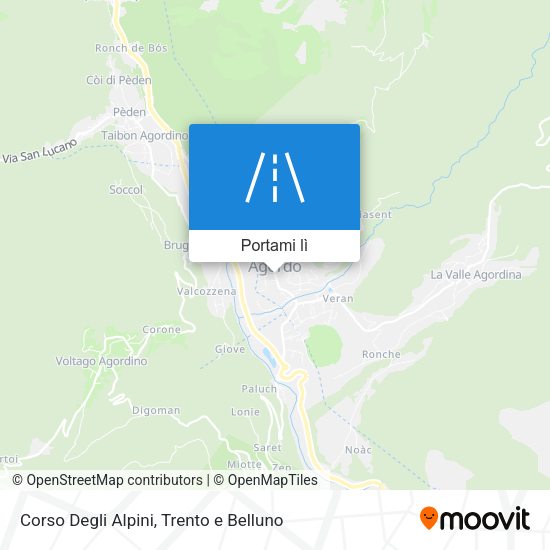 Mappa Corso Degli Alpini