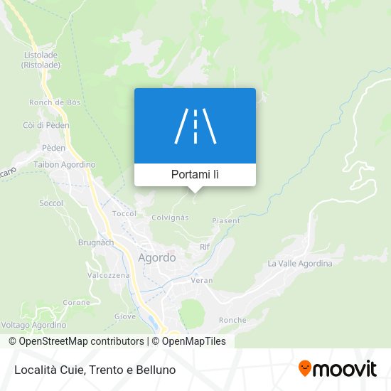 Mappa Località Cuie