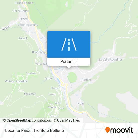 Mappa Località Faion