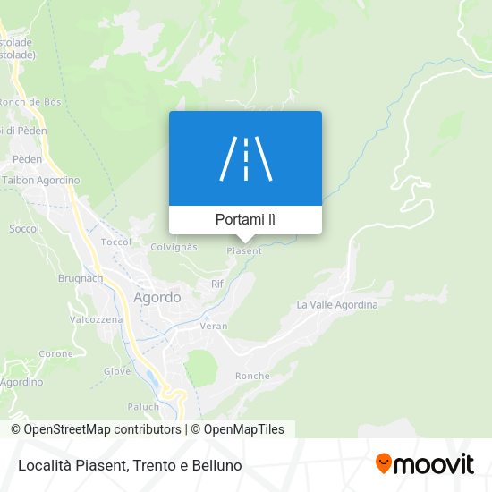 Mappa Località Piasent
