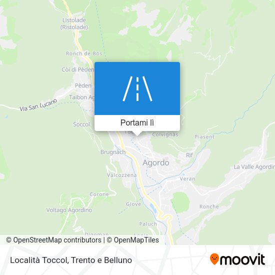 Mappa Località Toccol