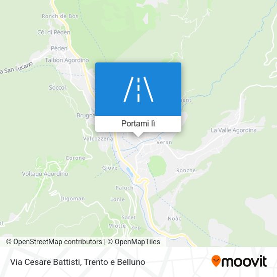 Mappa Via Cesare Battisti