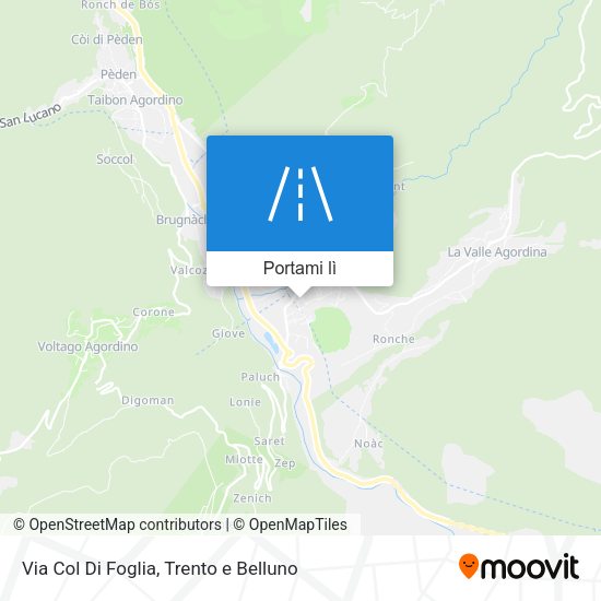 Mappa Via Col Di Foglia