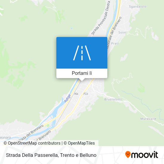 Mappa Strada Della Passerella