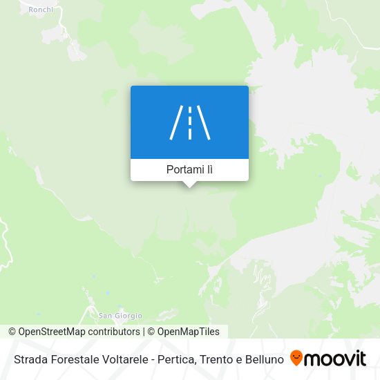 Mappa Strada Forestale Voltarele - Pertica